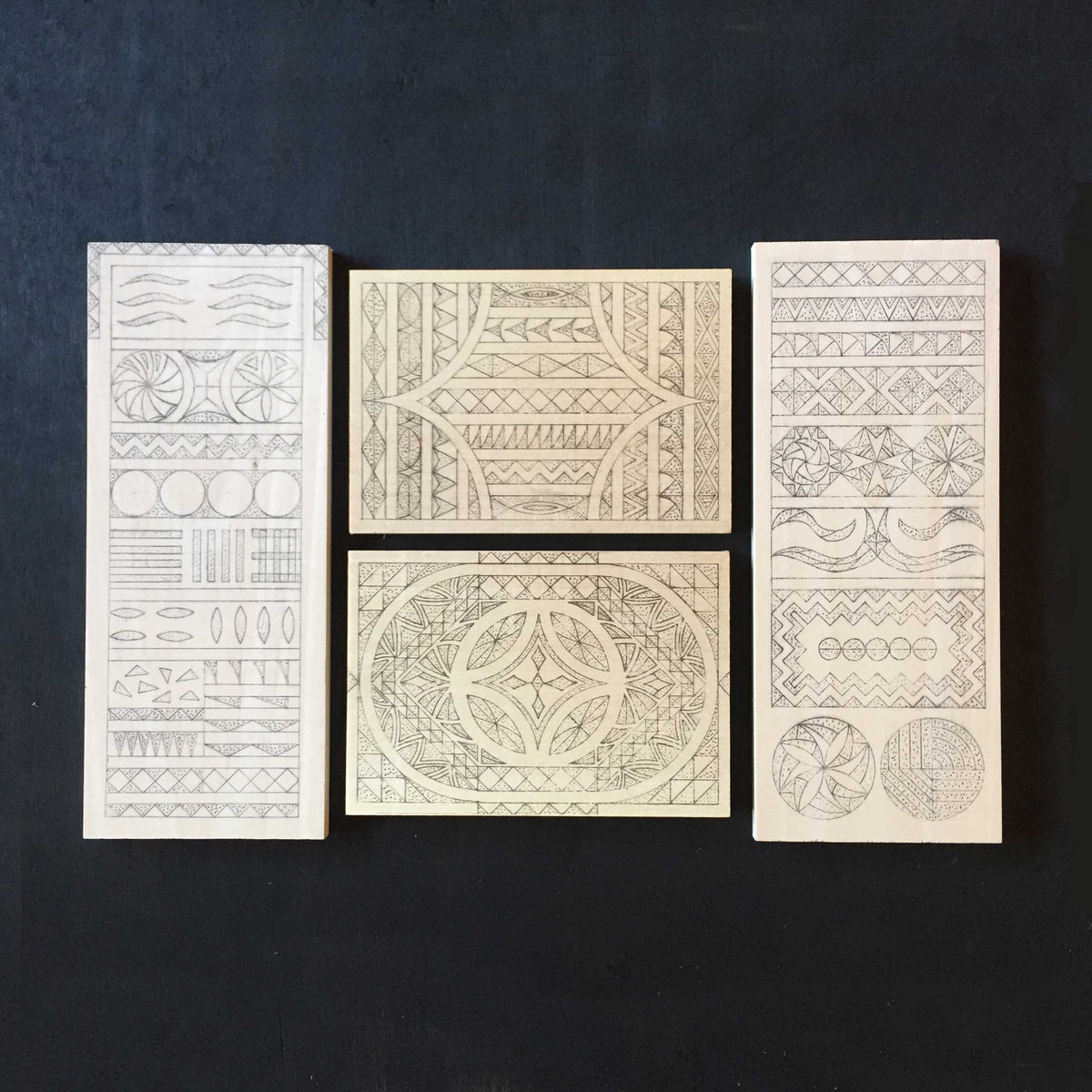 Basswood Chip Carving Practice Boards