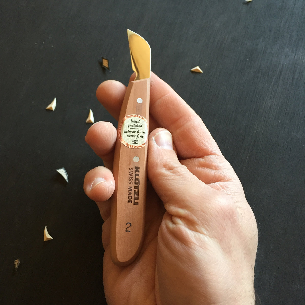 Cuchillo Klötzli Knife Chip Carving